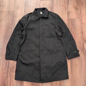 Drizzle Men's XL Trench Coat Rain Coat Outdoors Matrix Black
